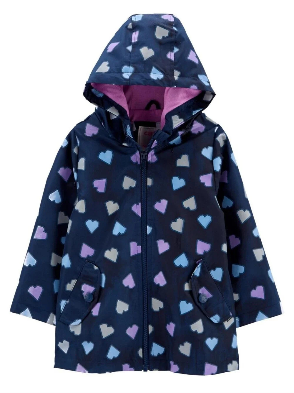 Carter's Toddler Heart Color Changing Rain Jacket.